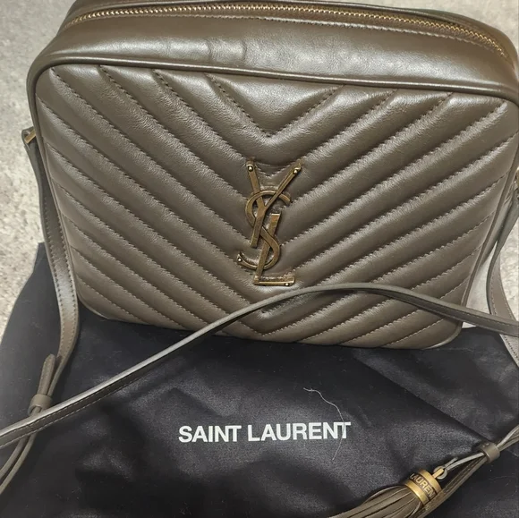 Saint Laurent Monogram Lou Camera Bag - Olive - Picture 1 of 7